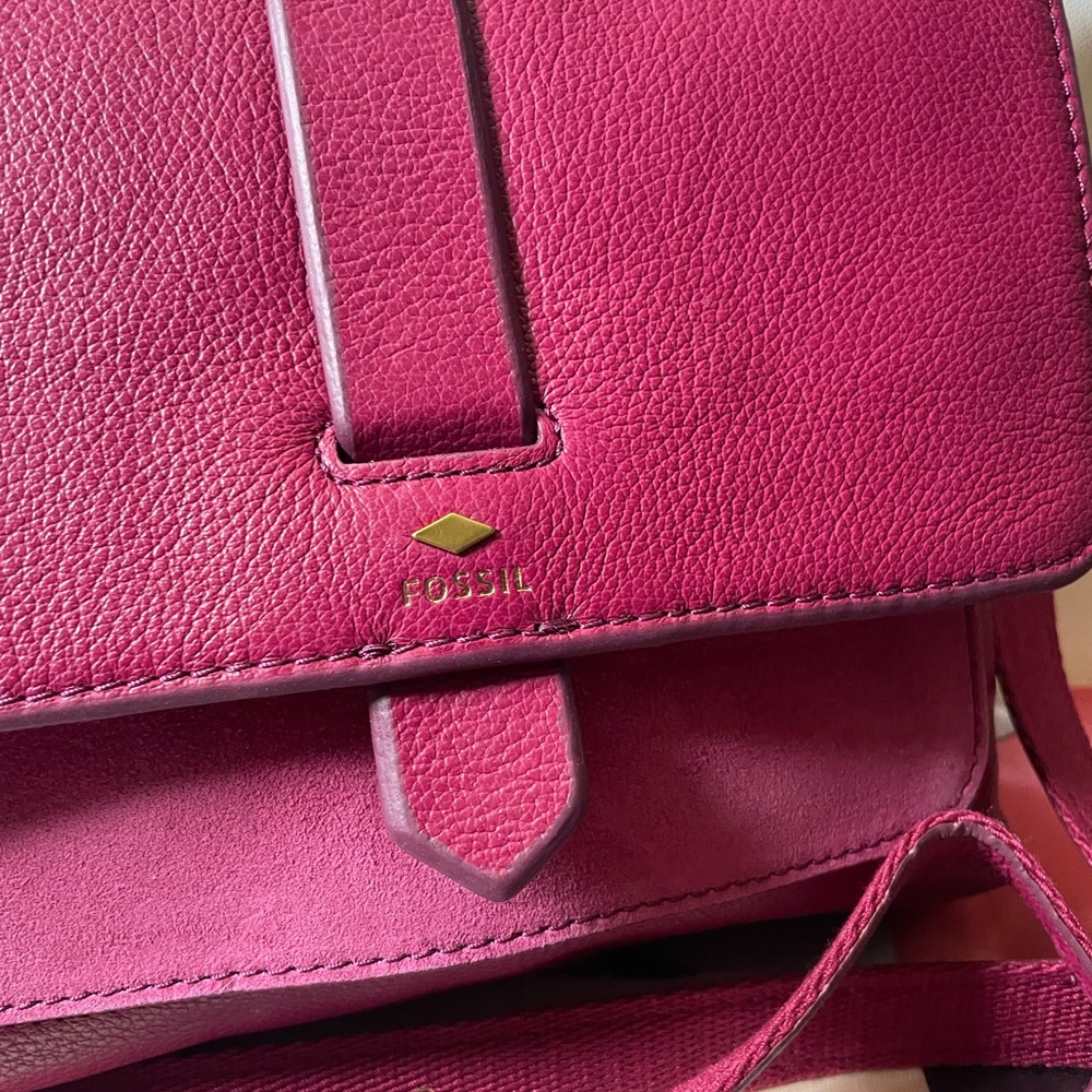 Beautiful Fossil Leather Purse NWT